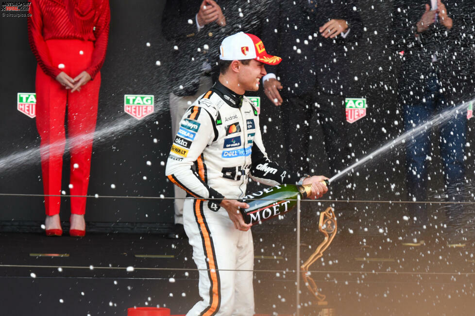 Lando Norris (Redaktion: 1) - Einzig den Verbremser in der ersten Kurve könnte man ihm abziehen. Ändert aber nichts an seiner Note, denn wer in Monaco die Pole und am Ende auch den Sieg holt, der kann nicht so viel falsch gemacht haben.