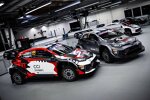 Die Toyota GR Yaris Rally1 von Kalle Rovanper? und Sebasiten Ogier f?r die Rallye Finnland