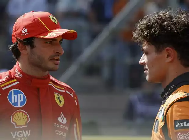 Carlos Sainz glaubt, dass Lando Norris auf sein Niveau zurückkehren wird Titel-Bild zur News: Carlos Sainz glaubt, dass Lando Norris auf sein Niveau zurückkehren wird
